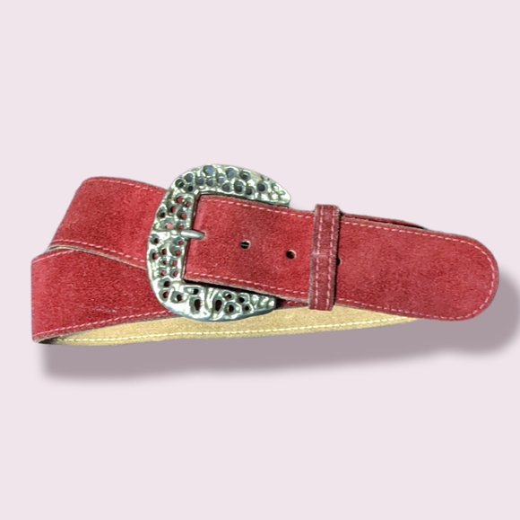 Vintage Designer Leather Belt - Picture 1 of 4